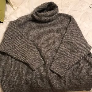 Zara grey knit turtle neck sweater